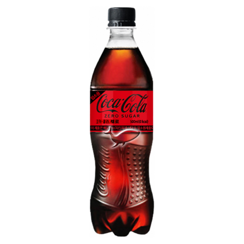 코카콜라 제로 페트, 500ml, 1개