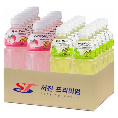 (서진프리미엄) 모구모구 2종혼합(리치+샤인머스켓) 320mlx24ea, 24개, 320ml