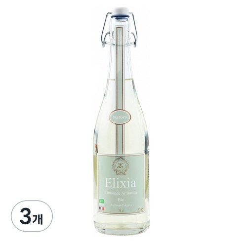 엘릭시아 유기농 레몬에이드 탄산음료 750ml, 3개