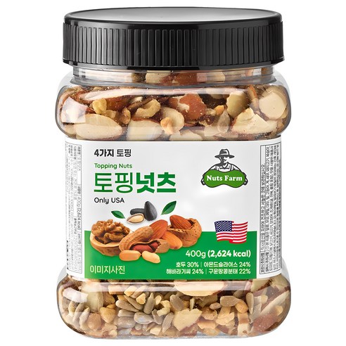 넛츠팜 토핑넛츠 믹스넛, 400g, 1개