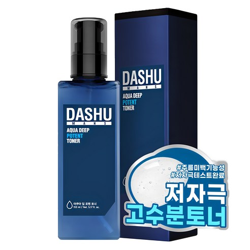 다슈 맨즈 아쿠아 딥 포텐 토너, 153ml, 1개