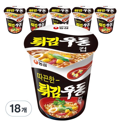 농심 튀김우동 컵, 62g, 30개