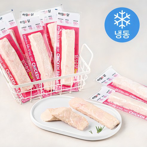 하림이닭 닭가슴살 Real 바 갈릭 (냉동), 80g, 10개