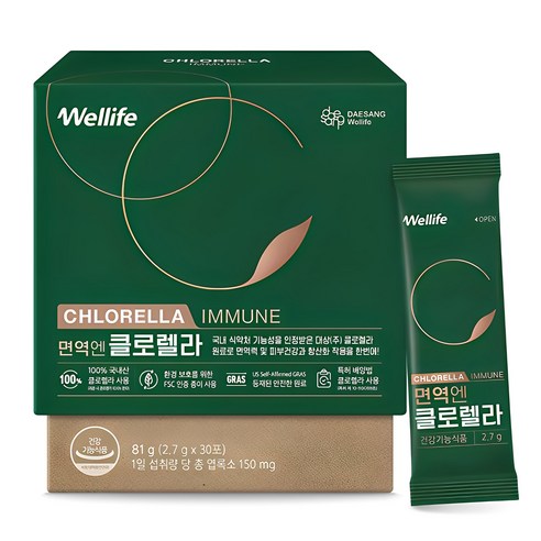 대상웰라이프 면역엔 클로렐라 30p, 81g, 1개