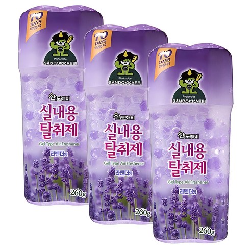 산도깨비 실내용탈취제 라벤더, 260g, 9개