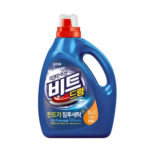 비트 드럼전용 액상세제 본품, 3L, 1개 
세탁세제