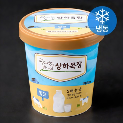 상하목장 아이스크림 밀크 (냉동), 5개, 474ml