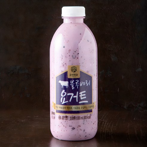 강훈목장 수제요거트 블루베리, 1000ml, 2개