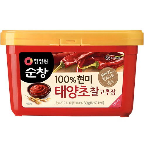 청정원순창 태양초 찰고추장, 3kg, 1개