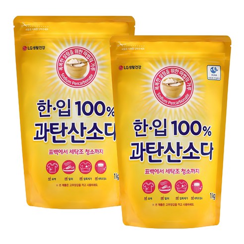 한입 100% 과탄산소다, 1kg, 2개