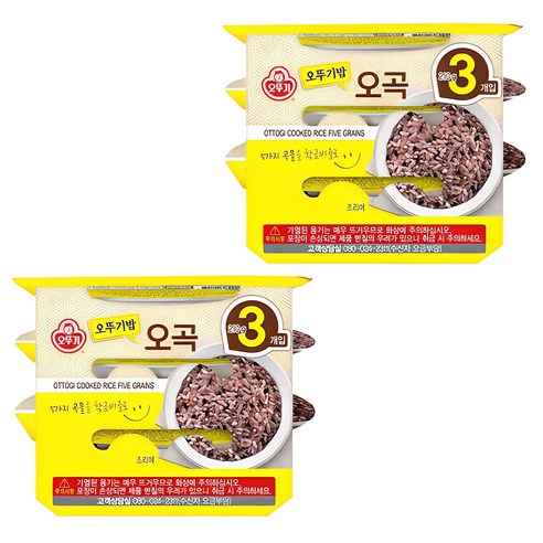 맛있는 오뚜기밥 오곡, 210g, 36개