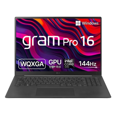 LG전자 2024 그램 프로 16 코어Ultra5 인텔 14세대, 옵시디안 블랙, 512GB, 16GB, WIN11 Home, 16Z90SP-GA5BK