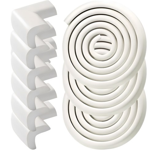 모서리보호대 추천 상품원더파파 엠보싱 모서리보호대 3p + 코너보호대 6p 세트, 2m, 화이트, 1세트 제품 사진