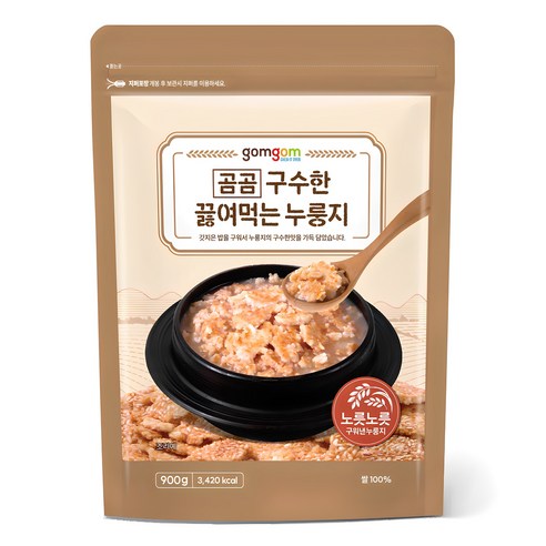 곰곰 구수한 끓여먹는 누룽지, 900g, 1개