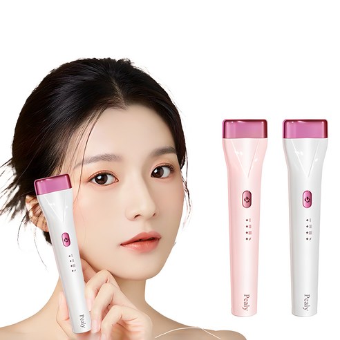 히팅 뷰러 전기 속눈썹 고데기 컬링 온열 C타입 충전, 화이트