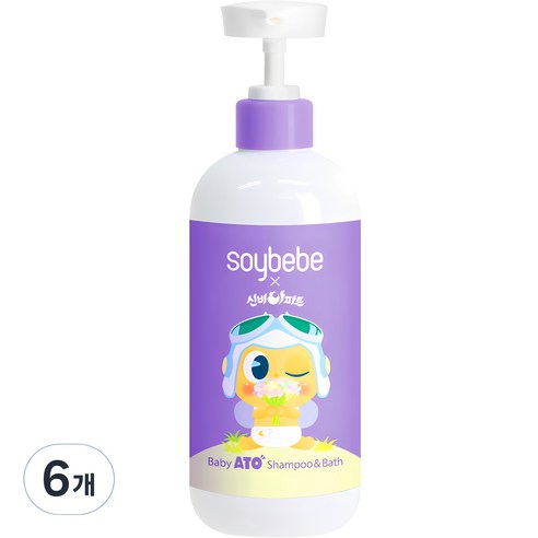소이베베 신비아파트 유아용 샴푸 앤 바스, 6개, 470ml 아기샴푸 소이베베 신비아파트 유아용 샴푸 앤 바스, 6개, 470ml 아기샴푸