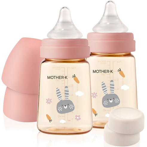 마더케이 베이직 PPSU 토끼 젖병 2p + 젖꼭지1단계 SS 2p + 밀폐 뚜껑 2p 세트, 크림, 180ml, 1세트
수유용품 마더케이 베이직 PPSU 토끼 젖병 2p + 젖꼭지1단계 SS 2p + 밀폐 뚜껑 2p 세트, 크림, 180ml, 1세트
수유용품