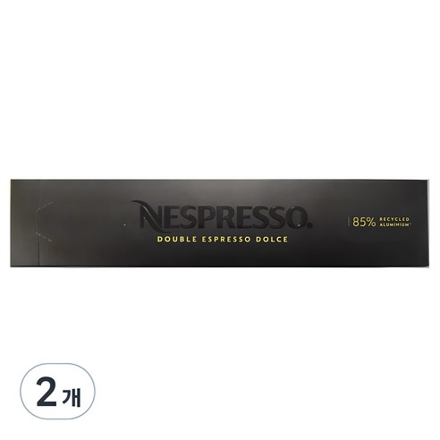 네스프레소 버츄오 더블 에스프레소 돌체 캡슐커피, 9.5g, 10개입, 2개