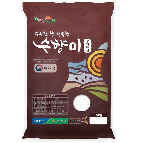 수향미 2024년산 햅쌀 골든퀸 3호 백미 특등급, 5kg, 1개