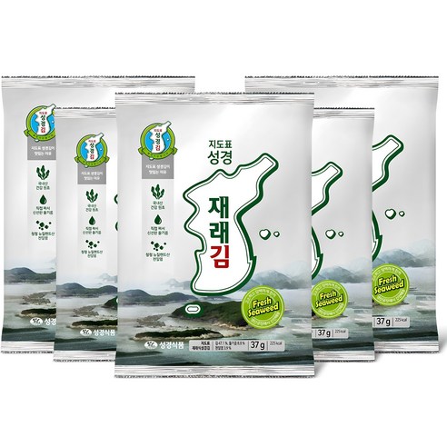 지도표성경 재래 전장김, 37g, 5개