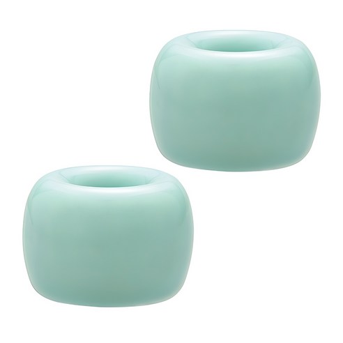 블럭마트 도자기 칫솔꽂이, 민트, 2개