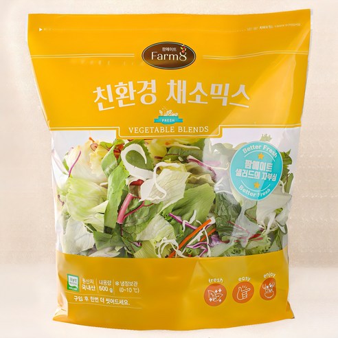 팜에이트 친환경 채소믹스, 500g, 1개