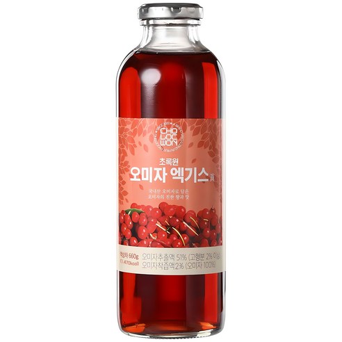 붉은 빛깔 속에 담긴 오묘한 선물, 초록원 오미자 엑기스 탐구 오미자청