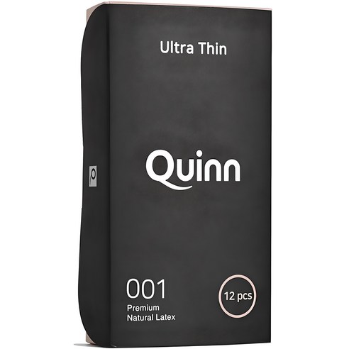Quinn 001 울트라씬 초박형 콘돔, 12개입, 1개