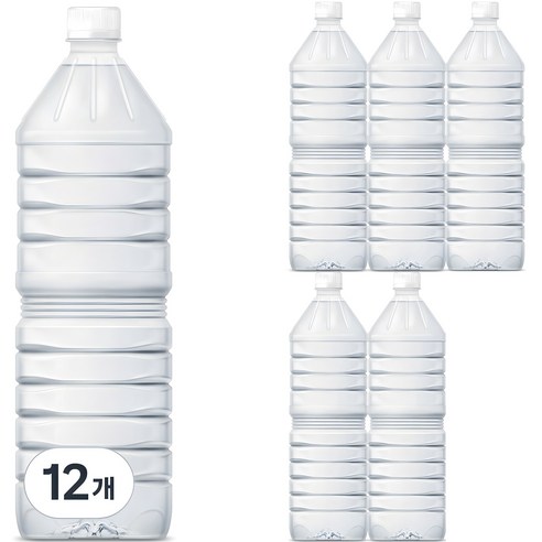 물하나 ECO 생수 무라벨, 2L, 12개