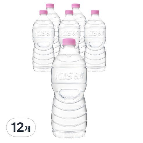 아이시스 8.0 ECO 생수 무라벨, 1L, 12개