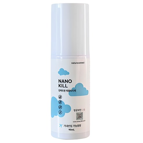 네이처커넥트 여행용 나노킬 해충퇴치제 90ml, 1개입, 1개 - 기타살충/방충제 | 쿠팡