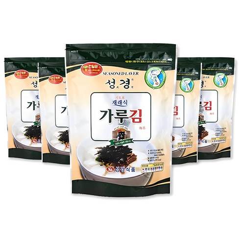 지도표성경 재래식 가루김, 70g, 5개 
수산물/건어물