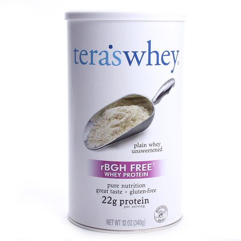 테라스웨이 rBGH 프리 웨이 프로틴, 340g, 1개, 언스위튼드(Unsweetened)