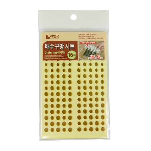 리빙굿 배수구망 시트 16매입, 1개