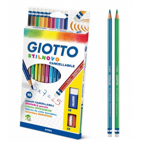 GIOTTO STILNOVO 지워지는 색연필, 10색, 1개