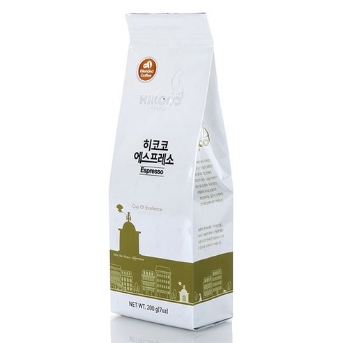 히코코 에스프레소 원두커피, 홀빈(분쇄안함), 200g x 1개