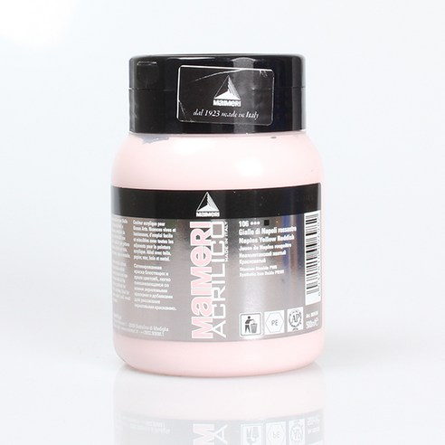 마이메리 아크릴리코 500ml 낱색 아크릴물감, 106 AM NAPLES YELLOW RED, 1개