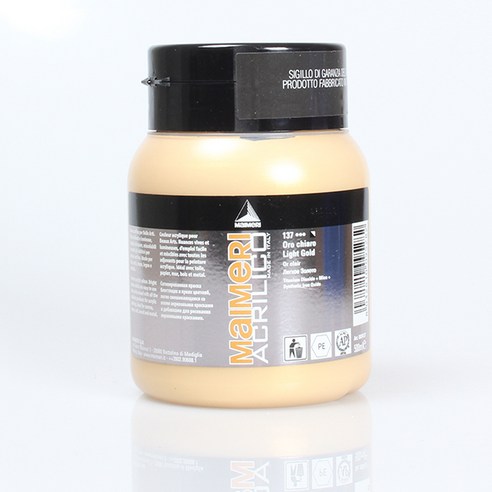 마이메리 아크릴리코 500ml 낱색 아크릴물감, 137 AM LIGHT GOLD, 1개