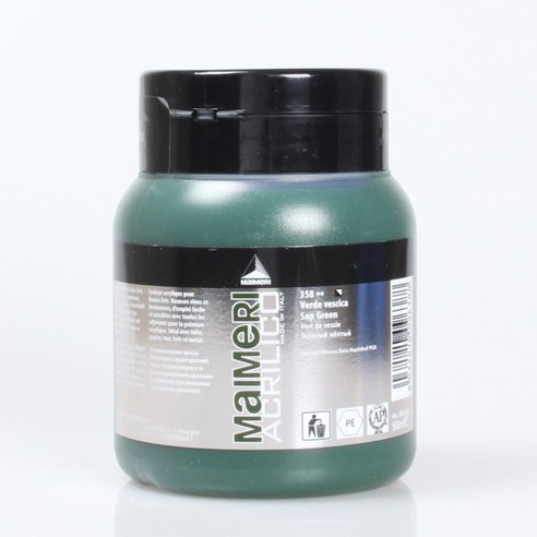마이메리 아크릴리코 500ml 낱색 아크릴물감, 358 AM SAP GREEN, 1개