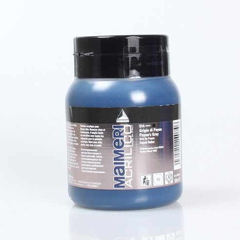 마이메리 아크릴리코 500ml 낱색 아크릴물감, 514 AM PAYNES GREY, 1개