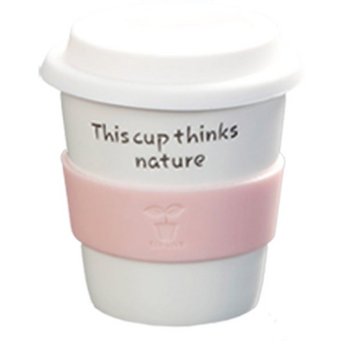 에코사랑 스몰 머그컵 일반머그 190ml, 핑크, 1개, 1개