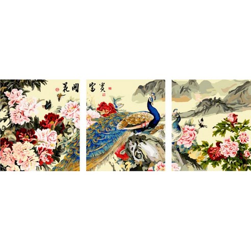 아트조이 DIY 명화그리기 키트 3단 세트 40x50cm, 단품