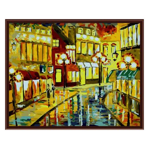 스위티 명화그리기 가로형, 밤의가로수길, 1개