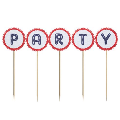 와니데코 미니파티픽 PARTY, 화이트+레드+네이비