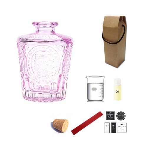 디퓨저KIT 엔틱심플핑크 150ml 향수향, PINE EUCALYPTUS
