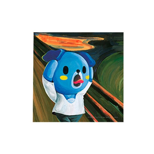 애니팡 명화 패러디 컵받침, 블루의 절규