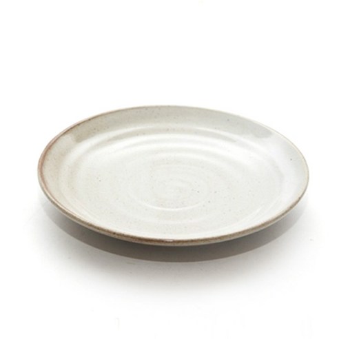 광주요 조합토 원형접시, 연갈빛