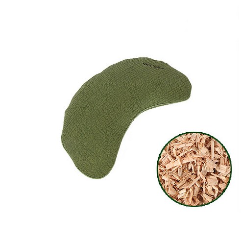 [친환경편백아트] 편백베개 클래식 파쇄칩 반달 중, 겨자