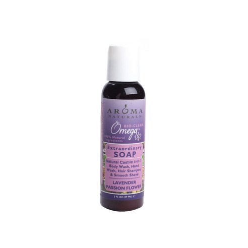 Aroma Naturals 바이오 클린 오메가 엑스트라오디너리 솝, 59ml, Lavender Passion Flower