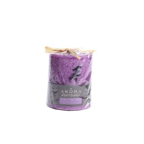 Aroma Spirituals 필러 보티드 캔들, Peace, 1개